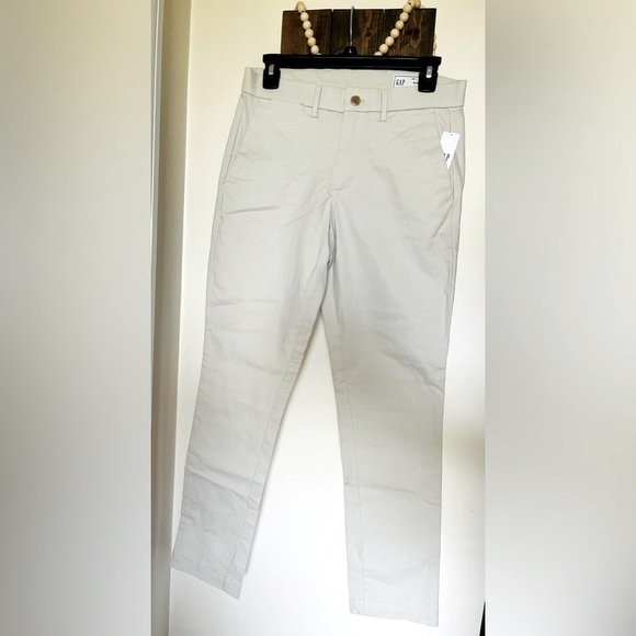 GAP Youth Slim Pants Formal Light Khaki RN #54023, Size 28 x 30, NWT - Picture 1 of 14